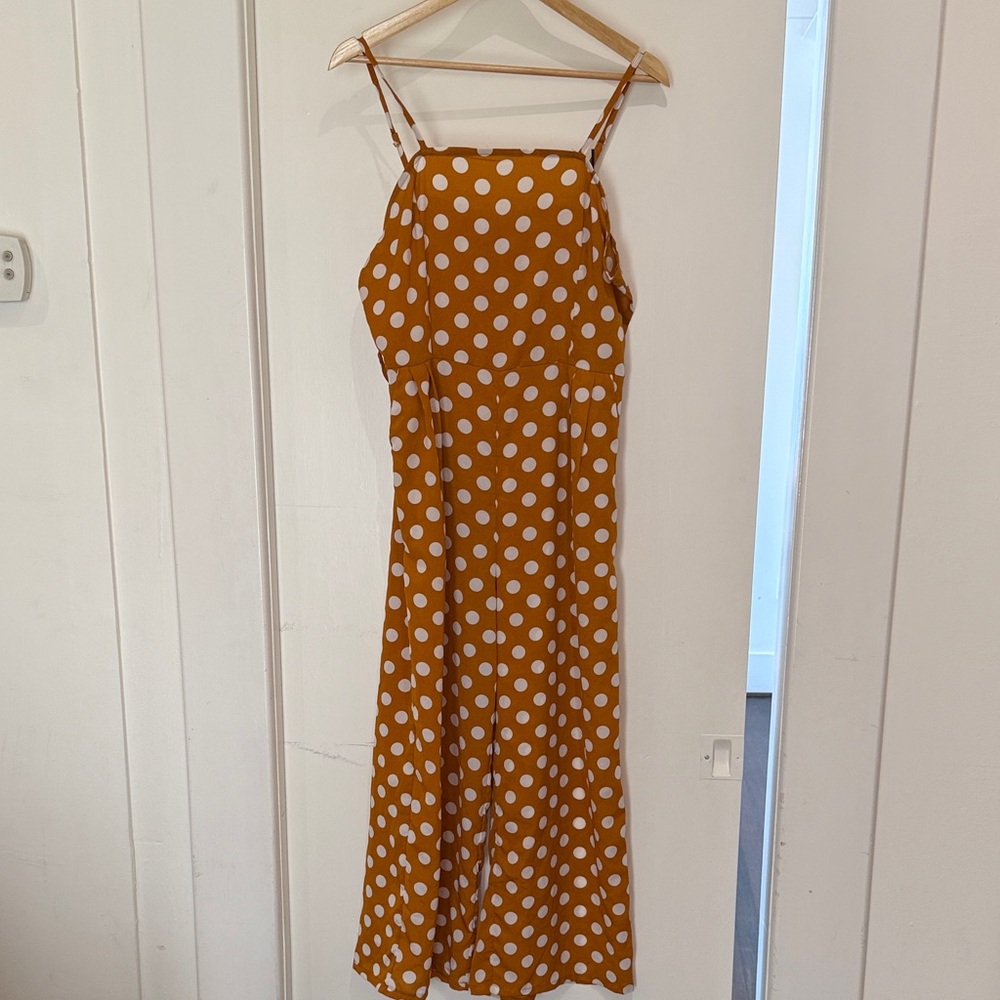 Polka Dot Spaghetti Strap jumpsuit